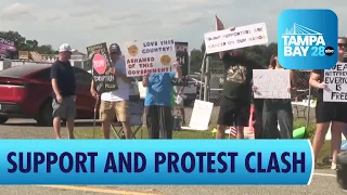 J.D. Vance Rally in Lakeland Sparks Support and Protests