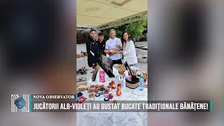 The white-and-violet players tasted traditional Banat dishes!