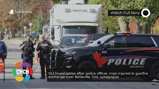 SIU investigates after police officer, man injured in gunfire exchange near Belleville synagogue