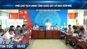 PHÓ CHỦ TỊCH UBND TỈNH KHẢO SÁT XÃ ĐẢO SƠN HẢI