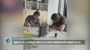 Mămicile de la Spitalul Județean au adus primăvara mai aproape de ele