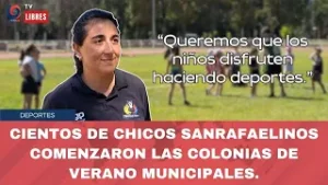 CIENTOS DE CHICOS SANRAFAELINOS COMENZARON LAS COLONIAS DE VERANO MUNICIPALES