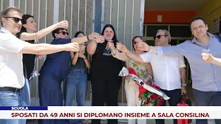 SCUOLA. SPOSATI DA 49 ANNI SI DIPLOMANO INSIEME A SALA CONSILINA
