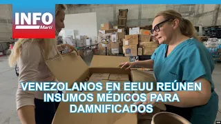 Venezolanos en EEUU reúnen insumos médicos para damnificados