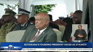 PRESIDENT DUMA BOKO HONOURS SIR SERETSE KHAMA’S PAN-AFRICAN LEGACY - nbc