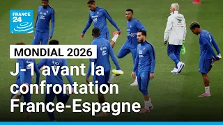 Mondial 2026 : J-1 avant la confrontation France-Espagne en demi-finale • FRANCE 24