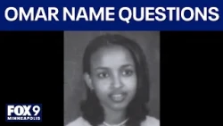 Ilhan Omar answers questions about name as Trump calls for resignation