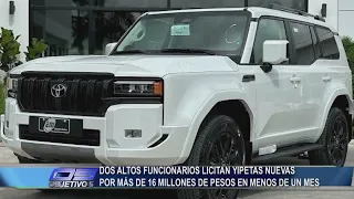 Two high-ranking officials bid for new SUVs worth over 16 million pesos | Objetivo 5