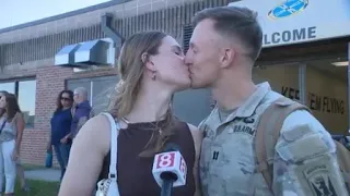 Loved ones welcome home hundreds of Connecticut Army National Guard soldiers