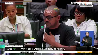 Madlanga Commission | Fadiel Adams - Evidence leaders expected to request a postponement