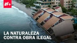 Punta Paraíso collapses, an illegal construction in San Pancho, Nayarit