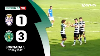 Highlights: Feirense 1-3 Sporting CP B - Liga Portugal Meu Super | sport tv