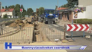 Szennyvízcsöveket cserélnek – ZTV Híradó 2026-07-29
