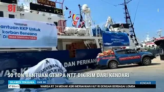 50 TONS OF NTT EARTHQUAKE RELIEF SHIPPED FROM KENDARI