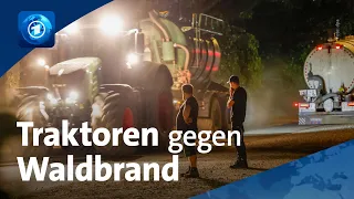 Hürtgenwald: Freiwillige Helfer und Einsatzräfte kämpfen weiter gegen den  Waldbrand