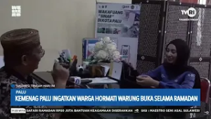 STHI - Kemenag Palu Ingatkan Warga Hormati Warung Buka Selama Ramadan