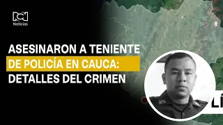 This is how the murder of a police officer occurred in Cauca: they forced him off the bus he was on