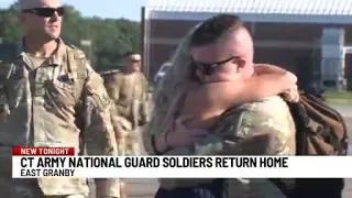 Loved ones welcome home hundreds of Connecticut Army National Guard soldiers