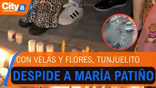 Tunjuelito bids farewell to María Patiño with a candlelight vigil after the tragic traffic accide...