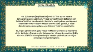 Tefsîr-i Mevâkib 16. Cüz