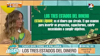Caro Sur explains the three states of money on Vamo Arriba