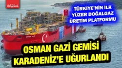 Turkey's first floating natural gas production platform Osman Gazi departs for the Black Sea | Ka...