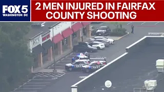 Fairfax County police search for suspect who injured 2 men in shopping center shooting