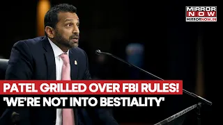 Kash Patel Defends FBI’s New Policy On Bestiality At Senate Hearing, Grilled By Senator | Watch