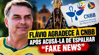Flávio reage à CNBB após polêmica com Nossa Senhora Aparecida e fala em “grande fake news”