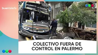 Out-of-control bus mounted the sidewalk and ran over two women #BuenTelefe