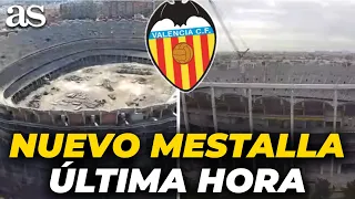 El NUEVO MESTALLA toma forma: así están las obras del estadio del VALENCIA | VALENCIA CF