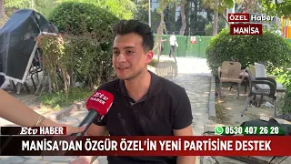 Support for Özgür Özel's New Party from Manisa