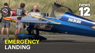 Plane makes emergency landing at Robert Moses State Park after engine failure