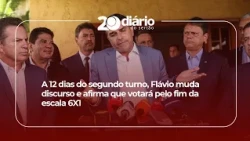 12 days before the runoff, Flávio changes his stance and states he will vote to end the 6x1 work ...