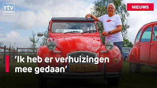 Riekus (77) tours Drenthe with over forty 2CV enthusiasts | RTV Drenthe