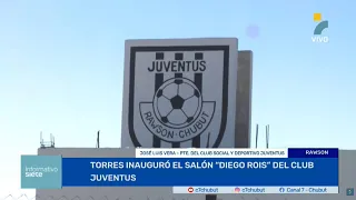 TORRES INAUGURÓ EL SALÓN “DIEGO ROIS” DEL CLUB JUVENTUS
