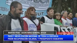 MARTIN PENA: PARO Y MOVILIZACION DE TODA LA DOCENCIA