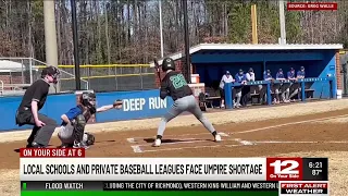Umpire shortage leaves Richmond-area youth and high school baseball games without officials