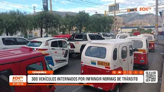 CAJAMARCA: 300 VEHICLES IMPOUNDED FOR TRAFFIC VIOLATIONS