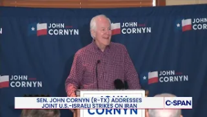 Sen. John Cornyn (R-TX) Reacts to Iran Strikes