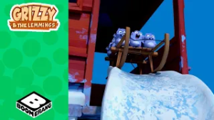 Una pista da bob in casa | Grizzy e i Lemming | Speciale Olimpiadi Invernali | Boomerang Italia