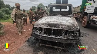 The Ségou Zone Commander conducts a command visit to the San camp