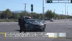 APD investigating crash near Kirtland Air Force Base, motorcyclist hospitalized in ‘critical conditi
