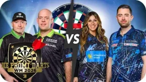Halbfinale: Joey Kelly & Michael van Gerwen vs. Gülcan Kamps & Luke Humphries | ProSieben