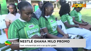 Nestle Ghana Milo: Promo Cash, scholarships and a car for grads - Evening News on Adom TV (01-10-26)