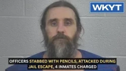 Officers stabbed with pencils, attacked during Whitley Co. jail escape, 4 inmates charged