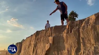Hurricane Marie swell causes dramatic beach erosion in Newport Beach