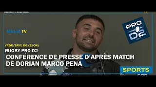 Dorian MARCO PENA Press Conference