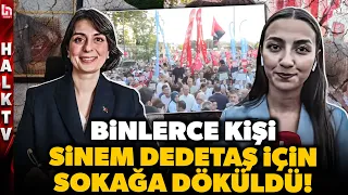 SICAK GÖRÜNTÜLER! Binlerce kişi Sinem Dedetaş için Üsküdar Belediyesi önünde toplandı!