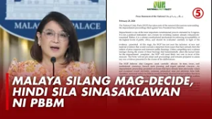 Palasyo sa plano ng NUP hinggil sa impeachment vs VP Sara: May kalayaan silang mag-decide